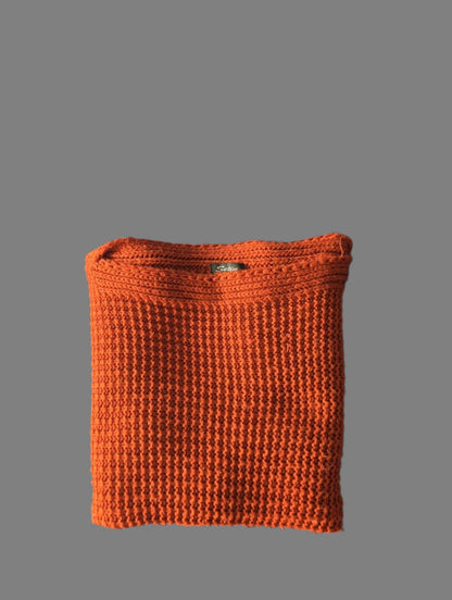 women's set in style orange cardigan