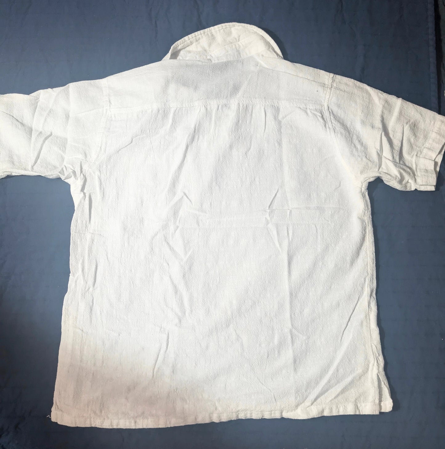 100% cotton natural collection string white shirt