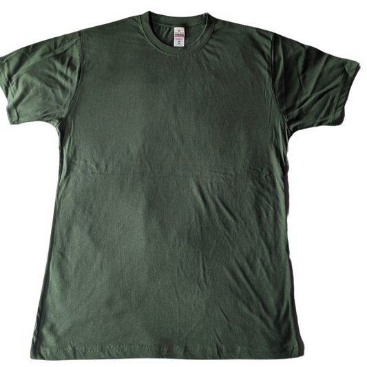 Short sleeve Plain military green T Shirts