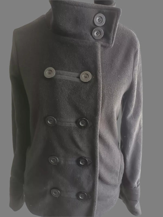 Next Soft Fleece Fabric Pea Coat Jacket